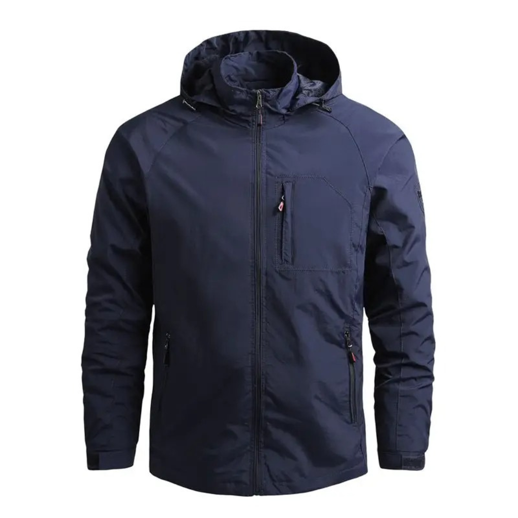 Wasserdichte Softshell-Taktikjacke für Herren – Outdoorjacke mit Kapuze