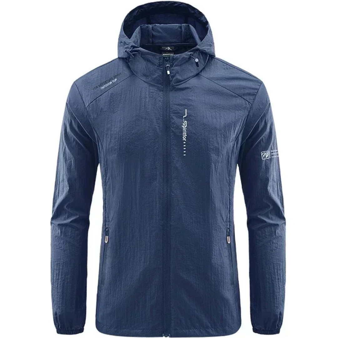 Leichte Herren Windjacke mit Kapuze – Outdoor Jacke