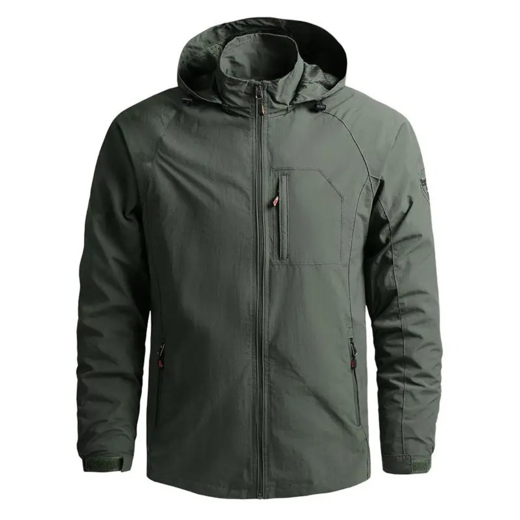Wasserdichte Softshell-Taktikjacke für Herren – Outdoorjacke mit Kapuze