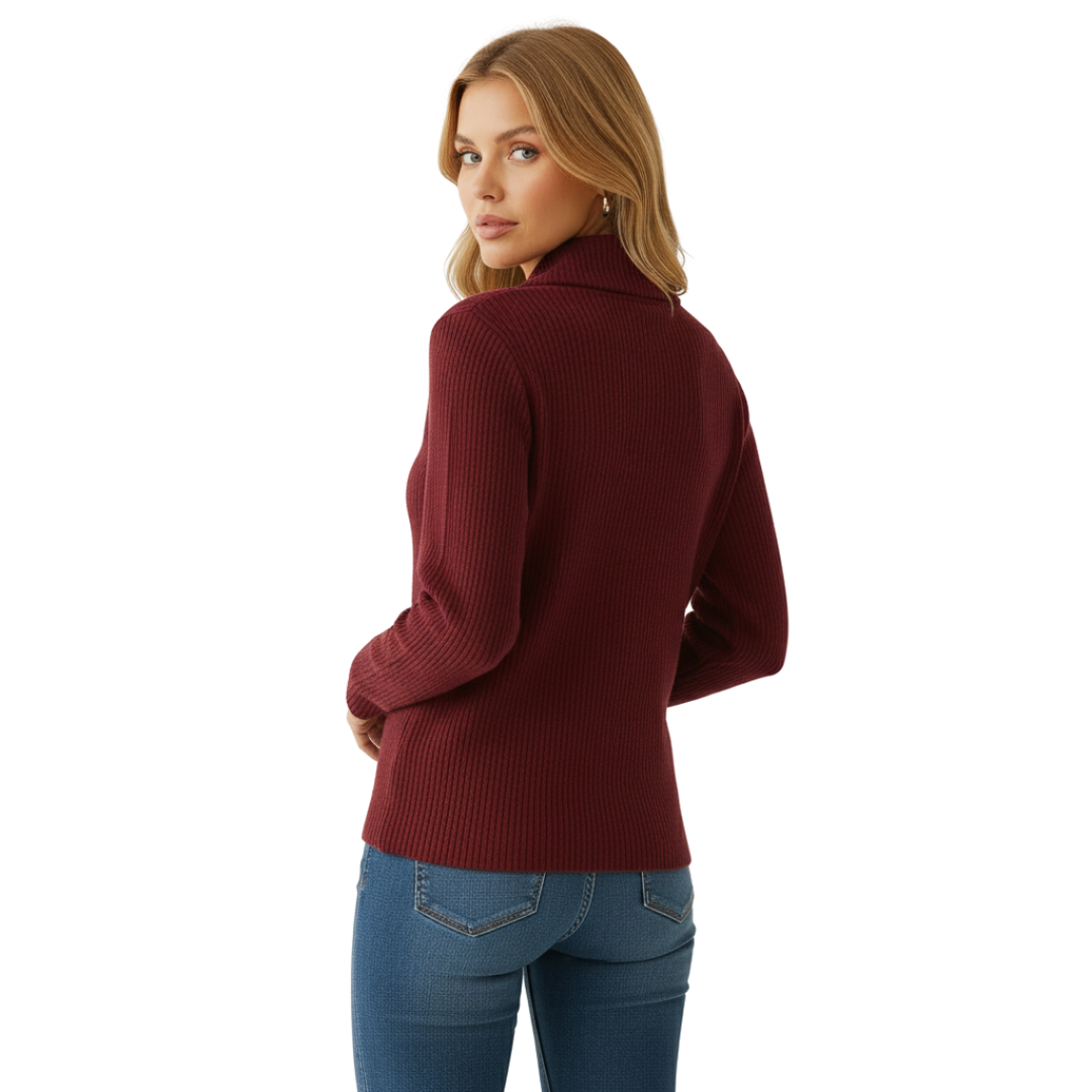 Selene Pullover mit Halb-Reißverschluss