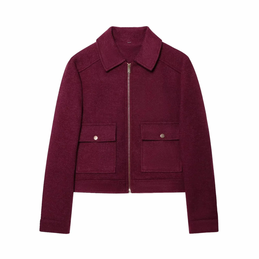 Mantel Damen mit Reißverschluss & Taschen – ZippaChic Kurzjacke