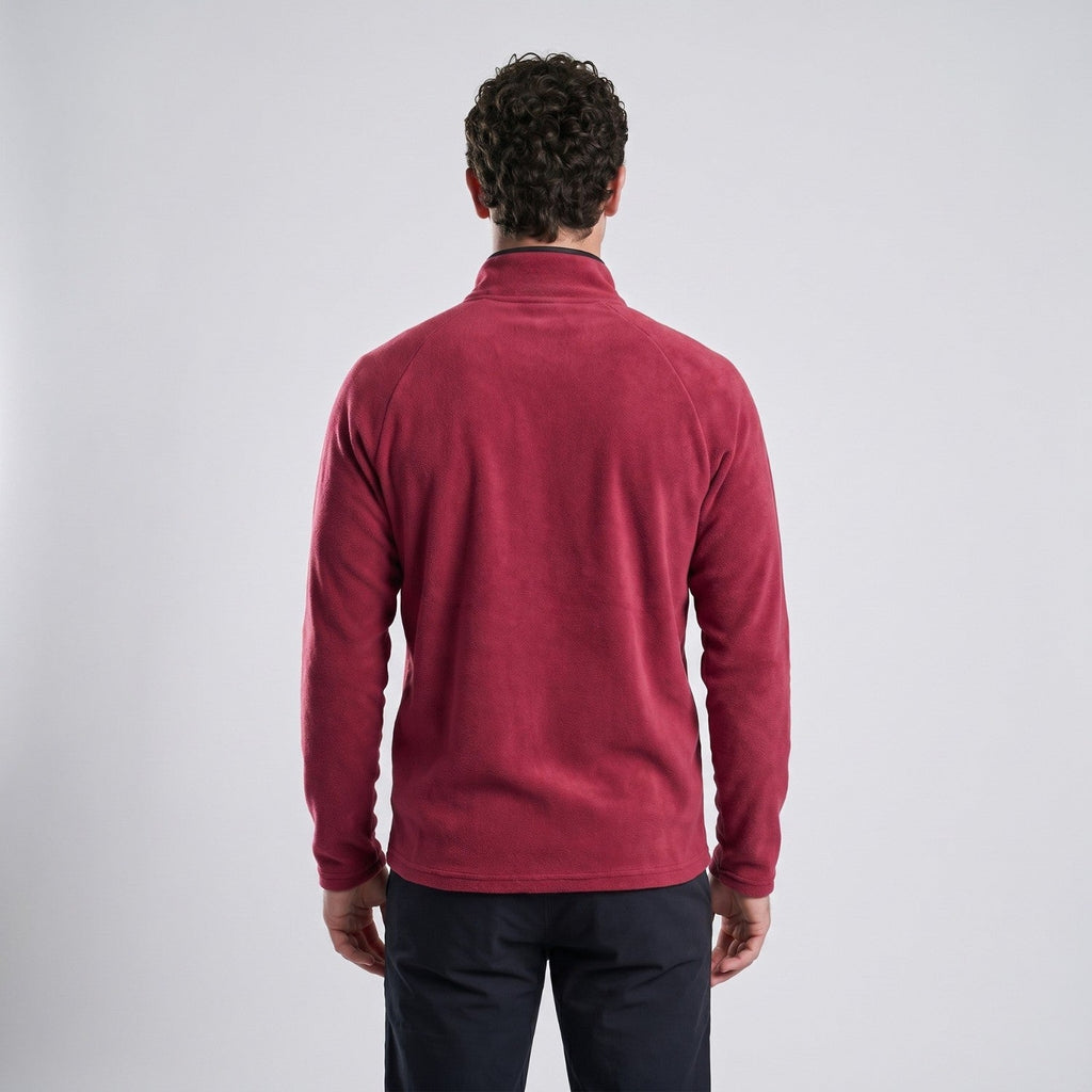 Herren Quarter-Zip Fleecepullover – leichter Fleece für Wandern und Camping