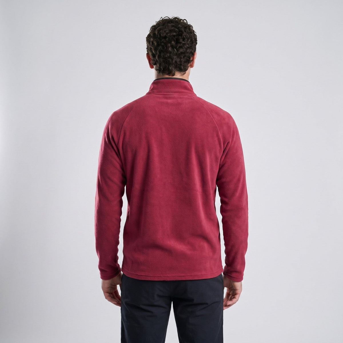 Herren Quarter-Zip Fleecepullover – leichter Fleece für Wandern und Camping