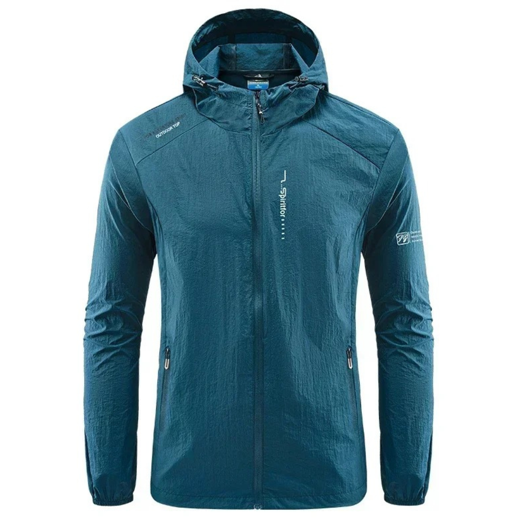 Leichte Herren Windjacke mit Kapuze – Outdoor Jacke