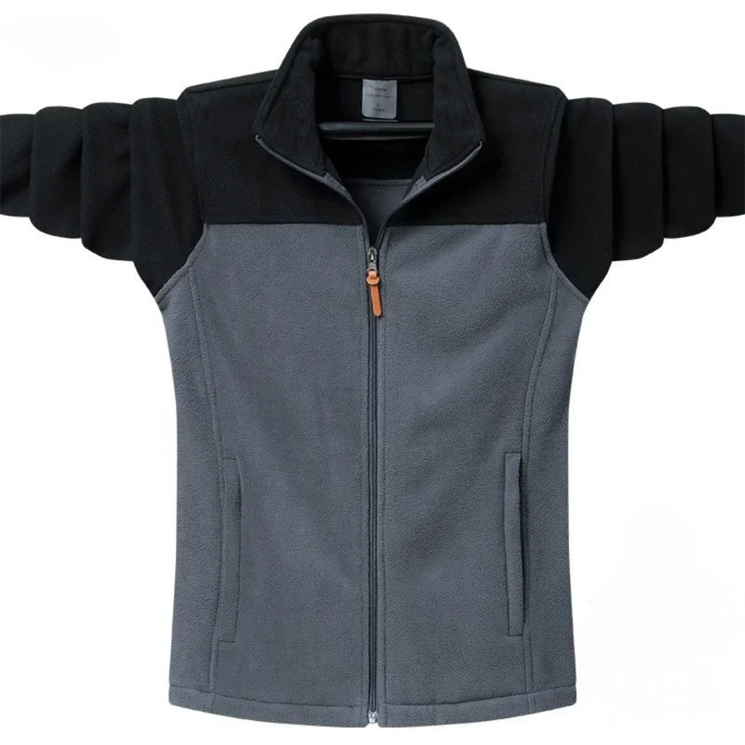 Herren Softshell-Fleecejacke – Thermische Outdoor-Jacke mit Reißverschluss für Herbst & Winter