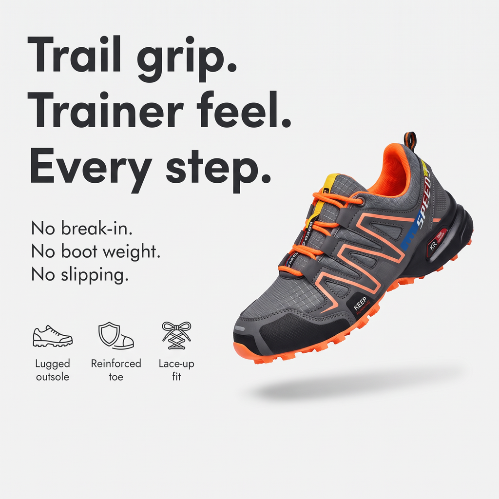 Herren Trailschuhe leicht – griffige Stollensohle