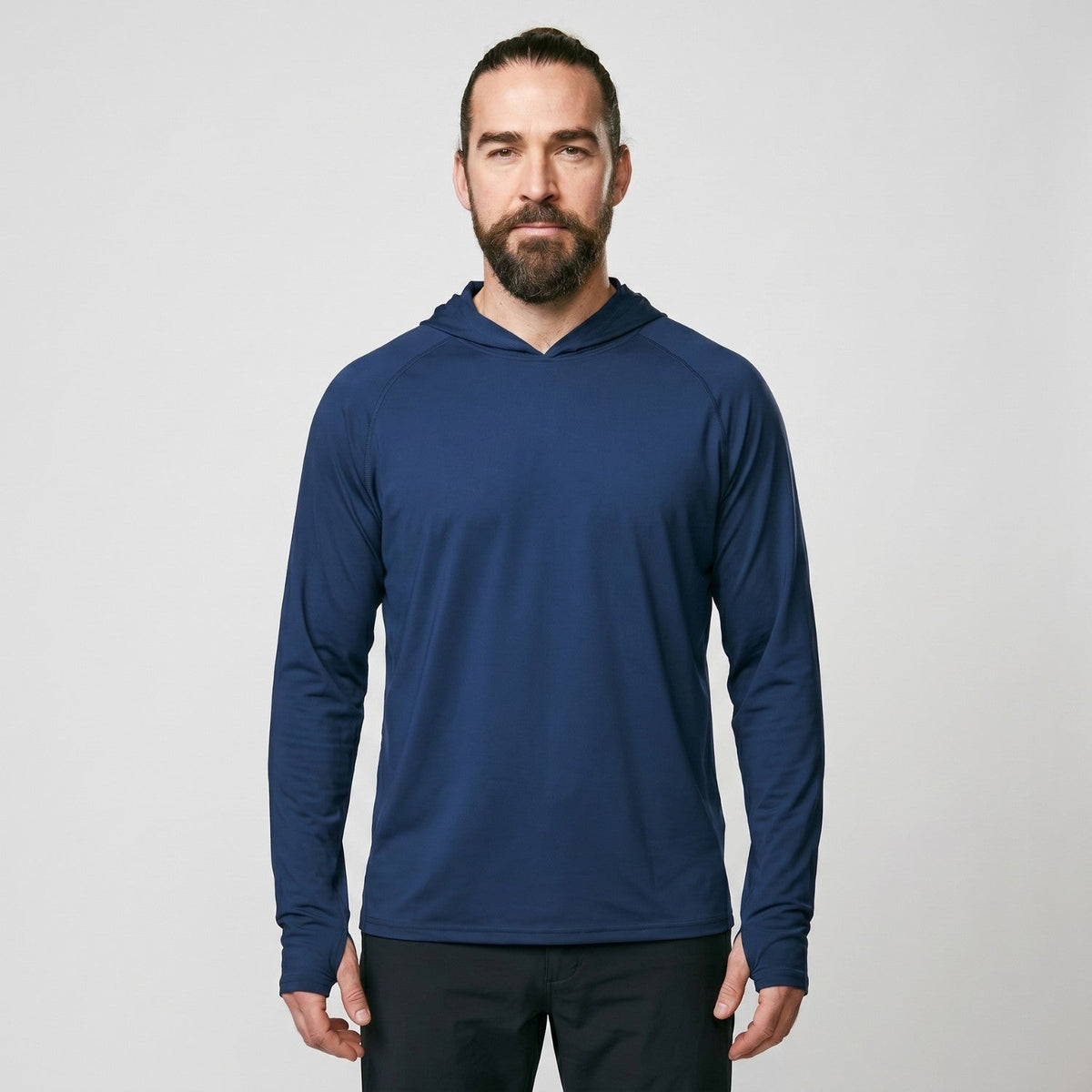 Herren UV-Hoodie UPF 50+ – leicht, schnelltrocknend mit Daumenschlaufen