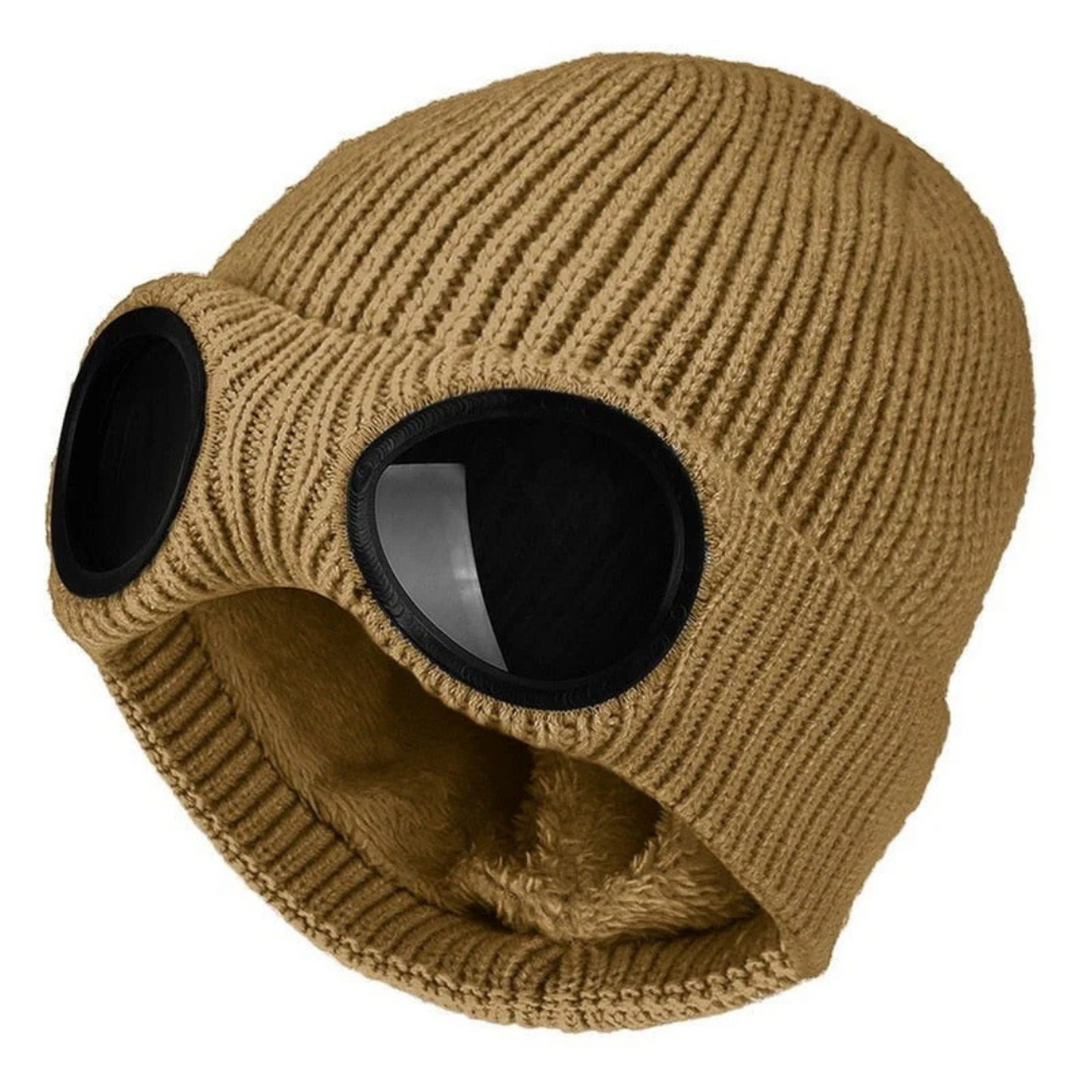 Strickmütze mit integrierter Brille – FrostSicht Unisex