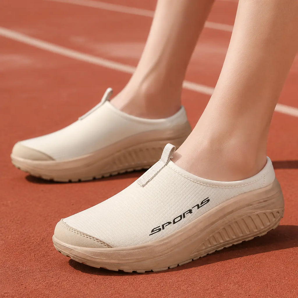 Damen-Komfort-Slip-on-Hausschuhe mit geschlossener Zehenpartie