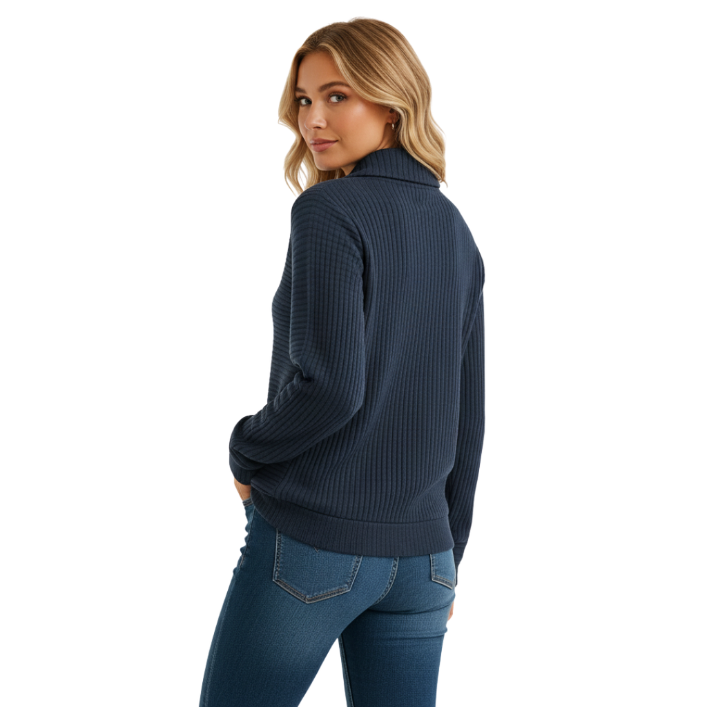Selene Pullover mit Halb-Reißverschluss