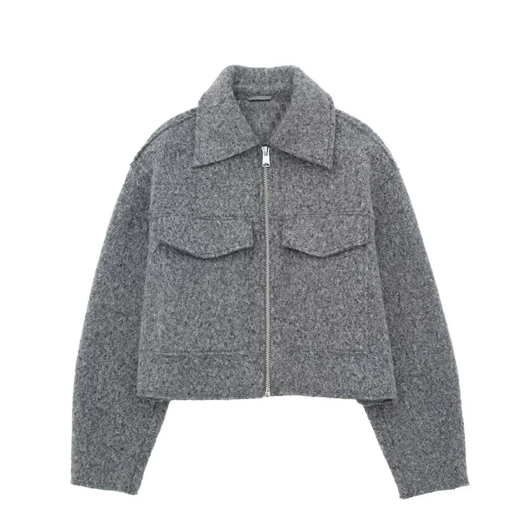 Damen Fleecejacke mit Reißverschluss – Westmere SoftWool Jacke mit Taschen