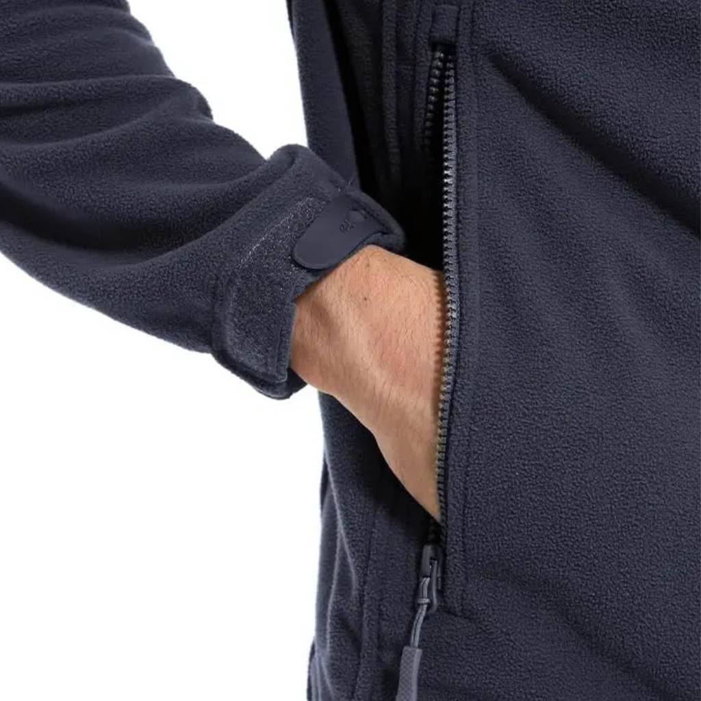 Winddichte Herren-Fleecejacke mit Kapuze – Warme Outdoor-Softshell