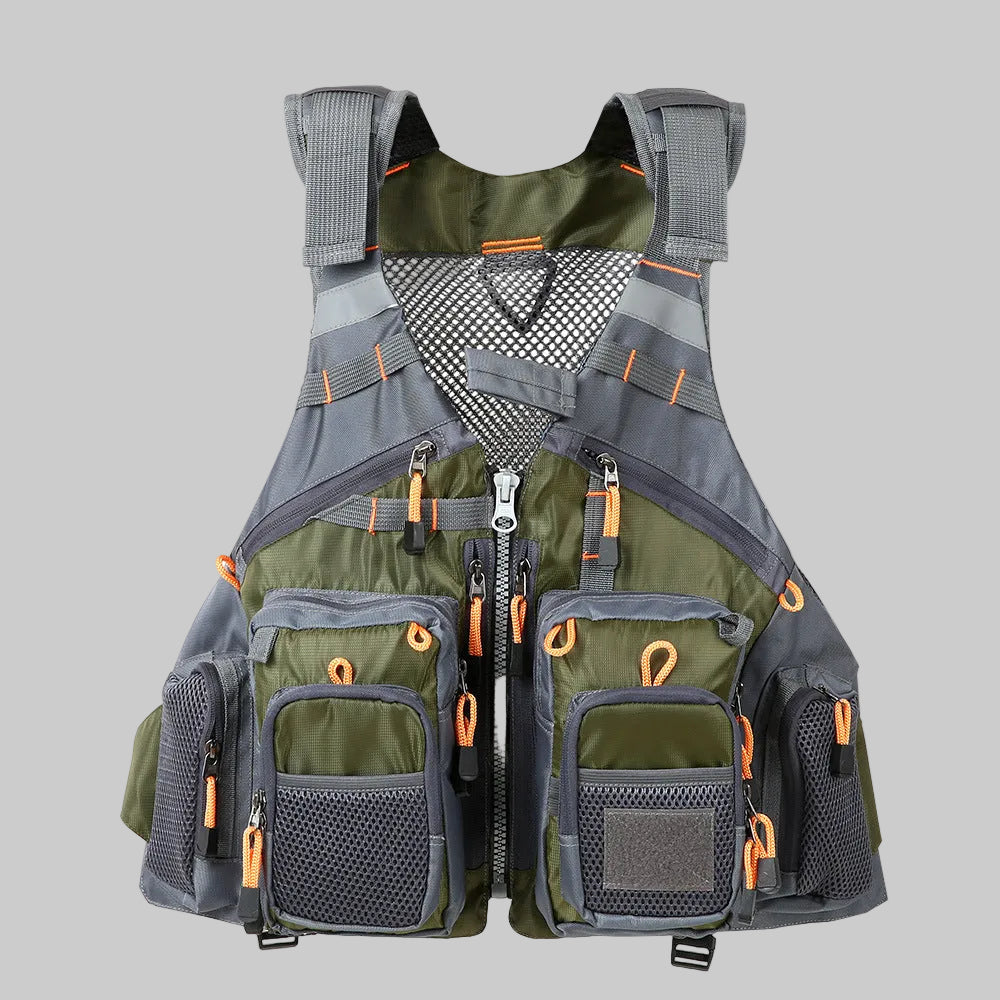 Herren Angelweste mit vielen Taschen – atmungsaktives Utility-Design