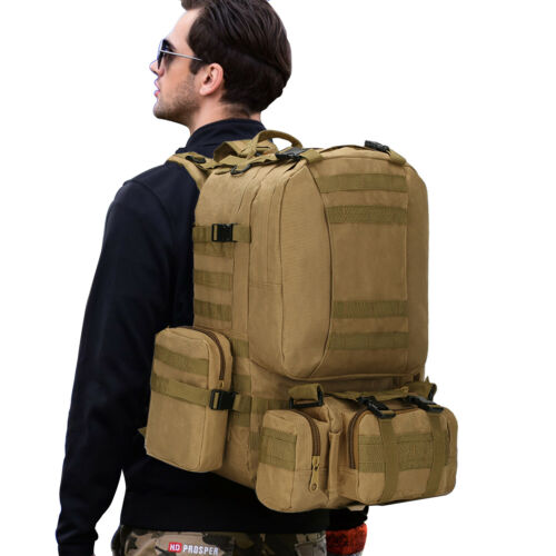 60L MOLLE Outdoor-Militär-Tactical-Rucksack – Camping, Wandern, Trekking