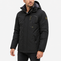 Wasserdichte Outdoorjacke für Herren – Mantel mit abnehmbarer Kapuze