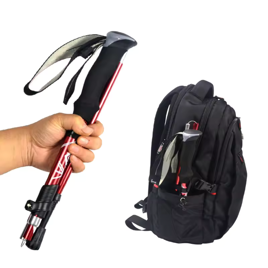 Faltbarer Trekkingstock 5-teilig, ultraleicht & verstellbar – PeakLite Fold