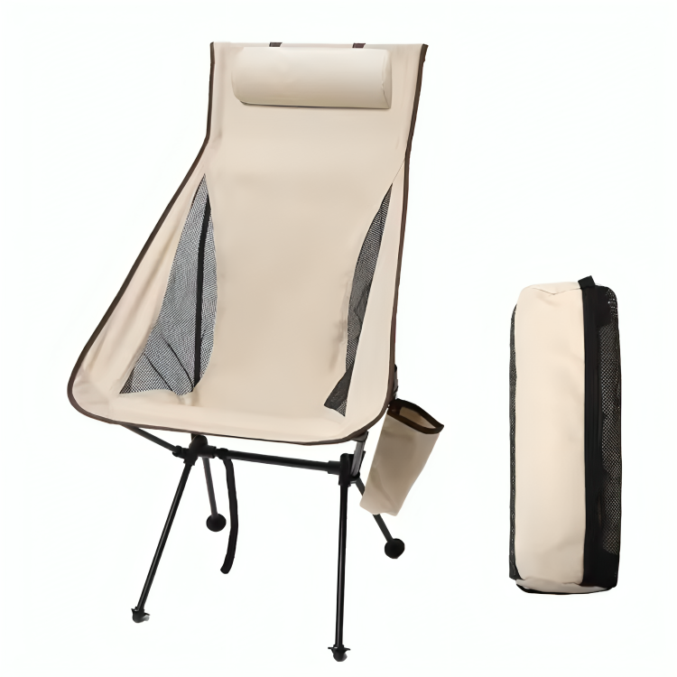 Faltstuhl mit Kopfstütze & Aluminiumrahmen – CampNest Chair