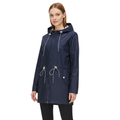 Damen Wasserdichte Leichte Jacke mit Verstellbarer Taille – Regenjacke mit Kapuze