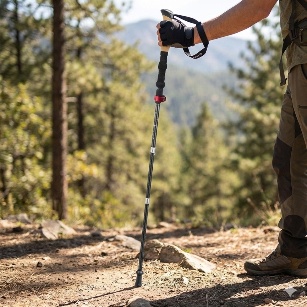 snoutatelier | Trekara Fünfteiliger Faltbarer Trekkingstab