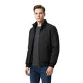 Herren Steppjacke mit Fleece-Futter – Stehkragen Mantel