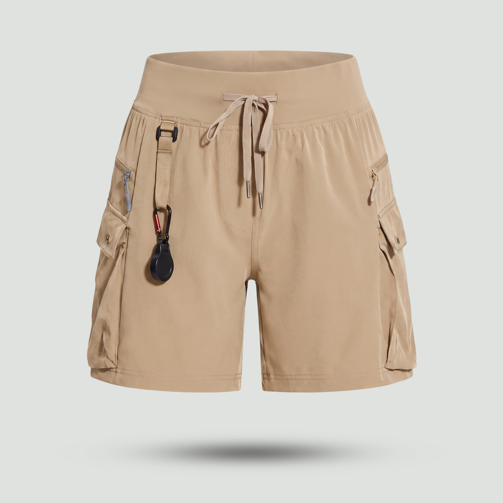 Damen-Laufshorts mit Reißverschlusstasche – schnelltrocknend