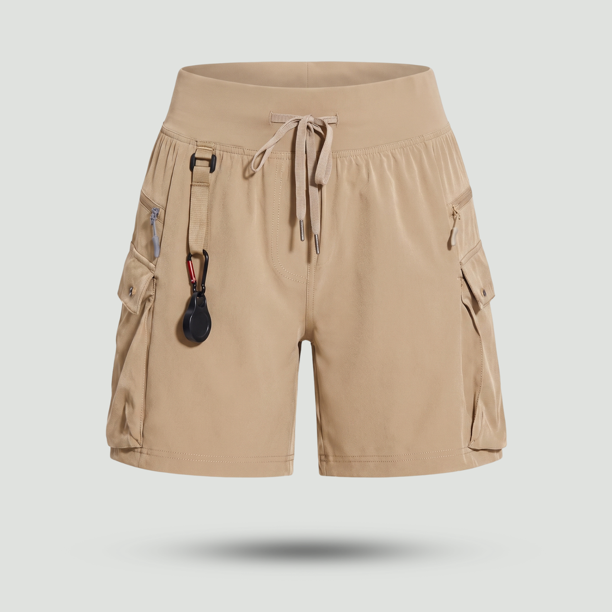 Damen-Laufshorts mit Reißverschlusstasche – schnelltrocknend