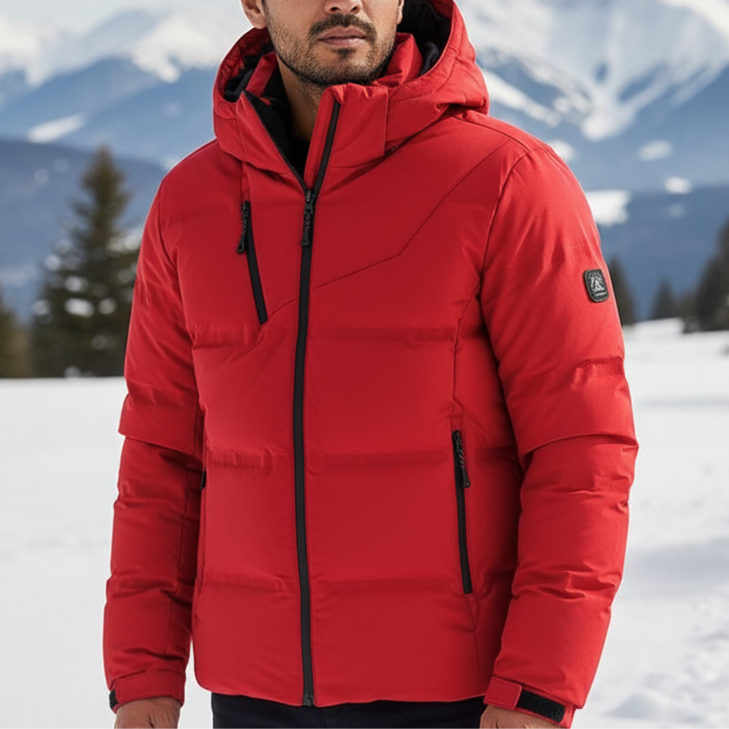 Jacke Herren Winter Warm mit Kapuze & Daunenoptik – NordGlacier Parka