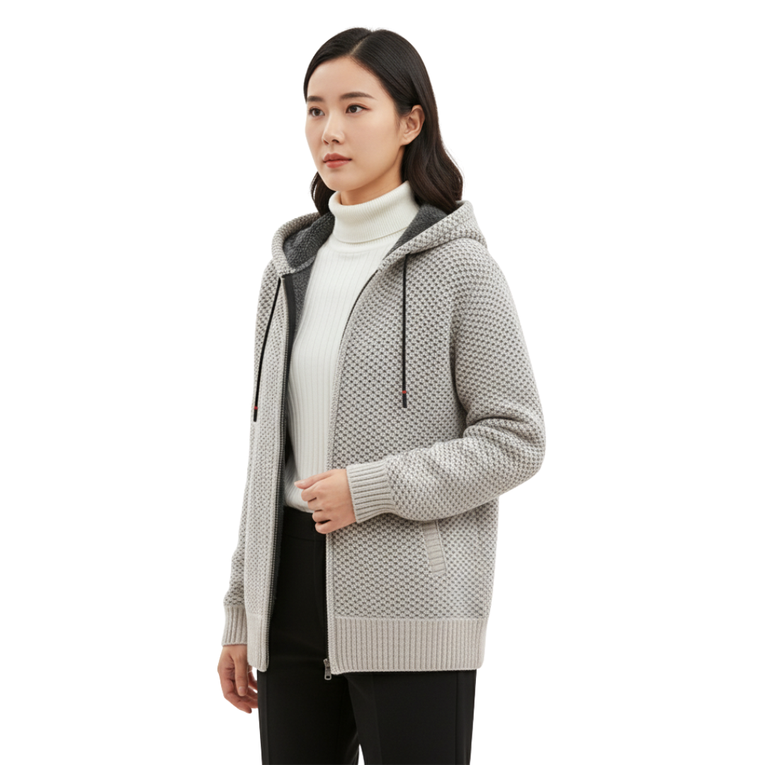 StoneWeave Kapuzenpullover mit Struktur