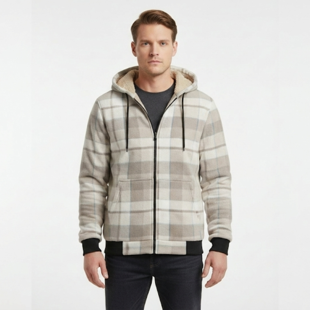 Gefütterte Kapuzenjacke