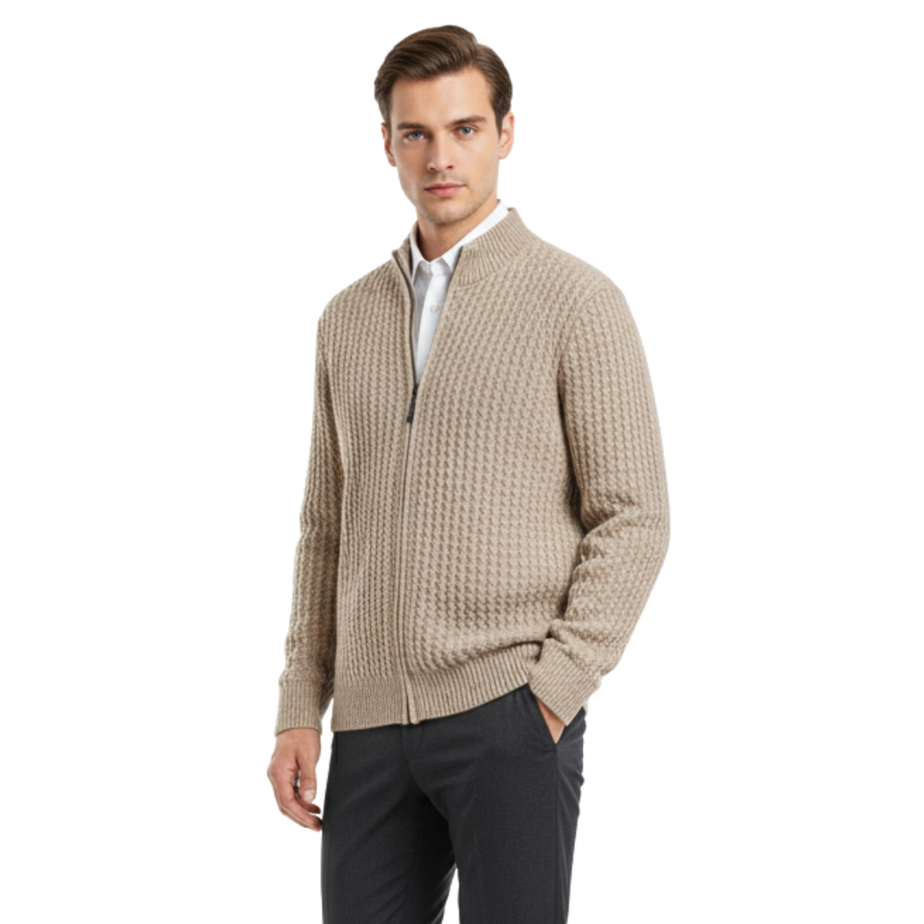 Sandridge Wollpullover mit Reißverschluss