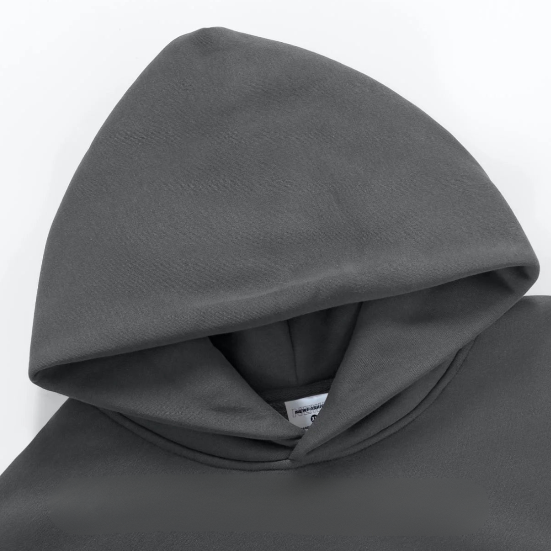 Schwerer Baumwoll-Hoodie