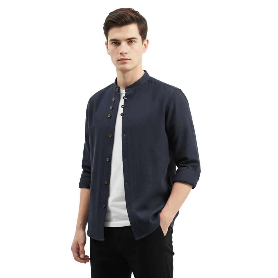 SlateCrest Pullover mit modernem Kragen