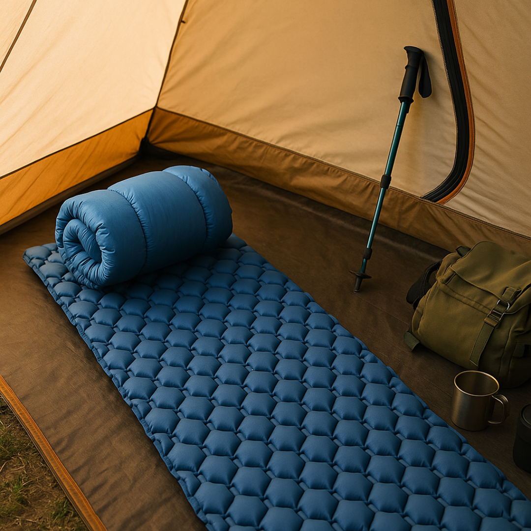 Ultraleichtes Camping-Luftmatratze 550 g – AirHex TrailMat