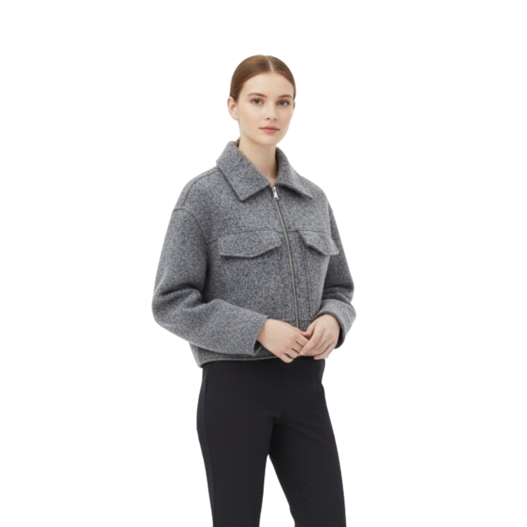 Damen Fleecejacke mit Reißverschluss – Westmere SoftWool Jacke mit Taschen