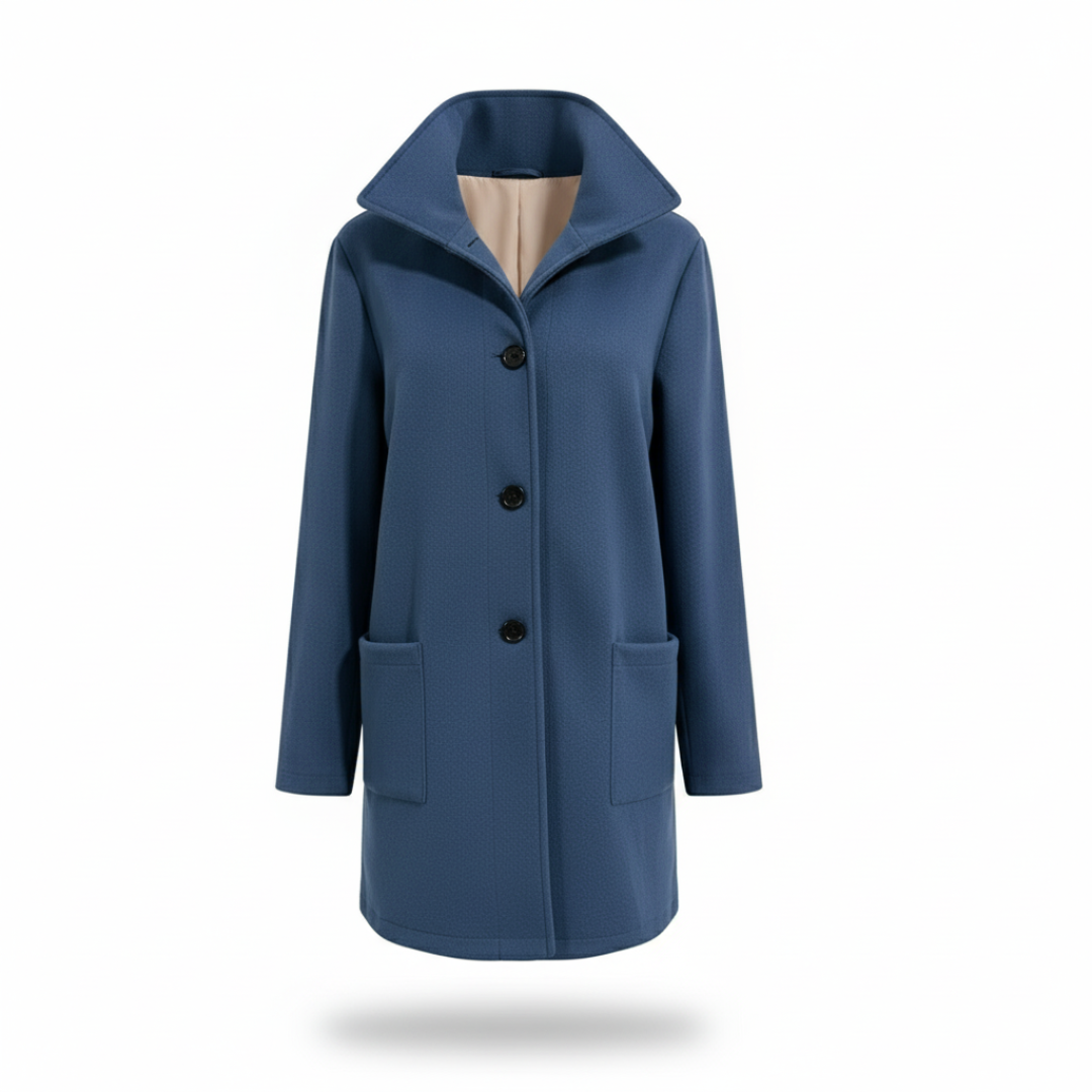 Eleganter Wintermantel Damen lang & warm im Woll-Look – Nordura Coat
