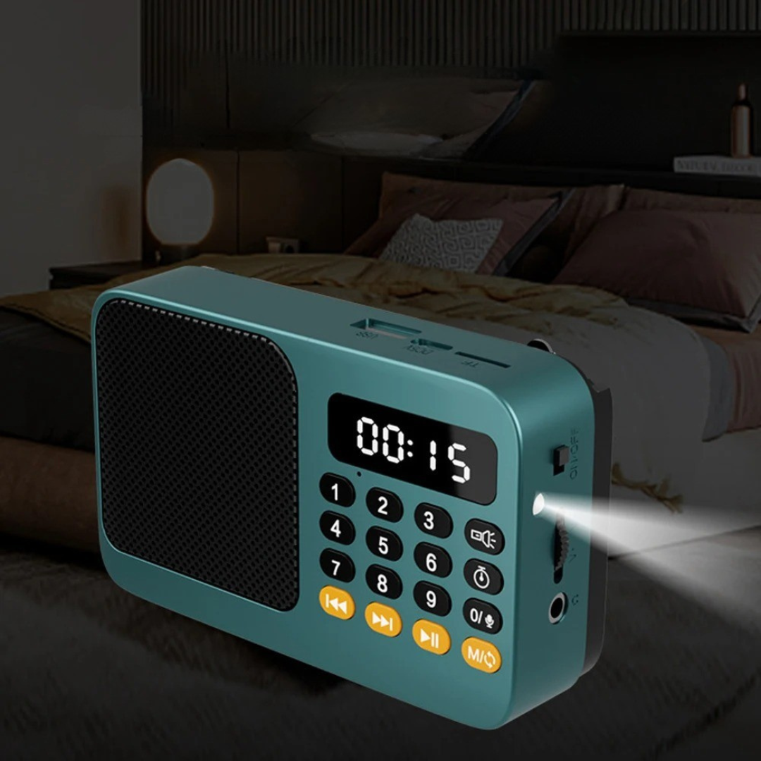 AureoWave Tragbarer wiederaufladbarer Radio-Bluetooth-Lautsprecher