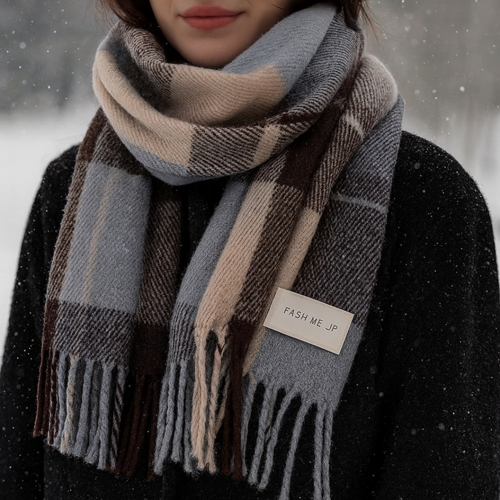 WinterWeb | Warmer Karoschal mit weichem Griff
