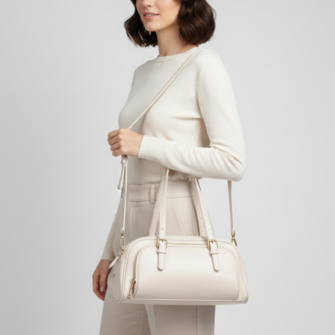 Weiche Schultertasche aus Echtleder