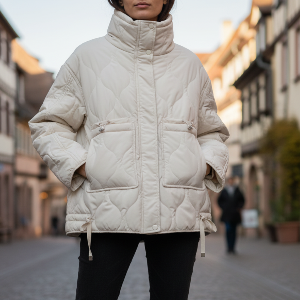 Mantel Damen gesteppt mit Stehkragen & Taschen – ArcticWave Winterjacke