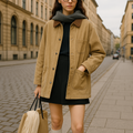Jacke aus Denim mit Kontrastkragen & Taschen – Urban Heritage