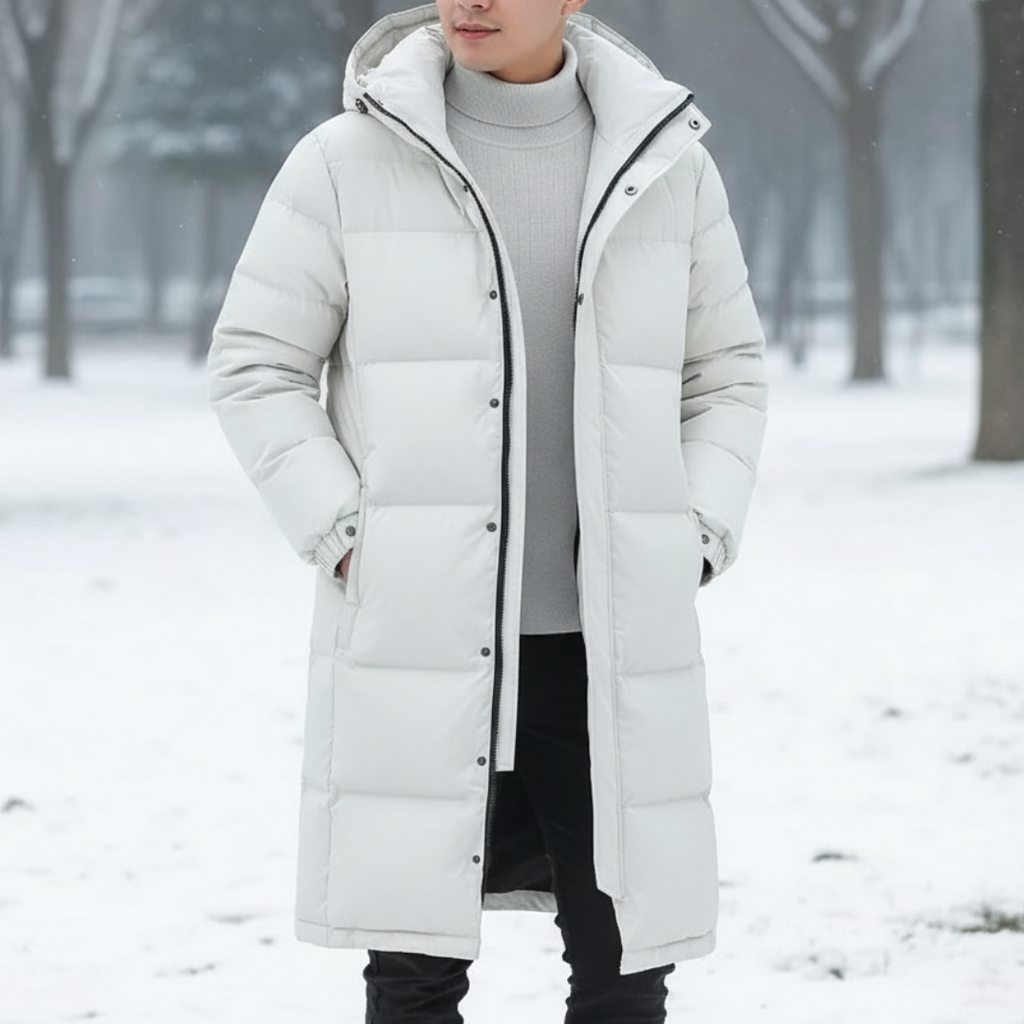 Daunenjacke mit Kapuze & Windschutz – NordFrost Parka
