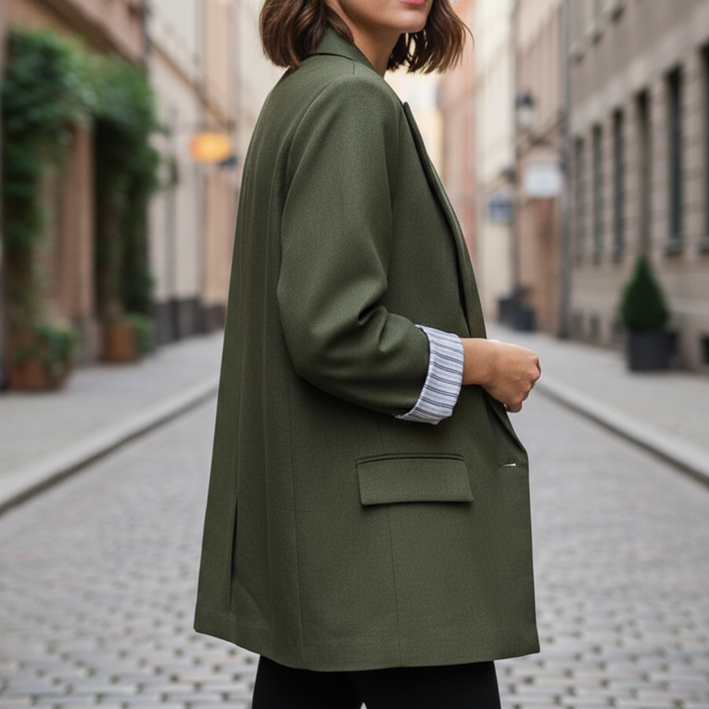 Mantel Damen mit Vintage-Revers & Taschen – Nordveil Blazer