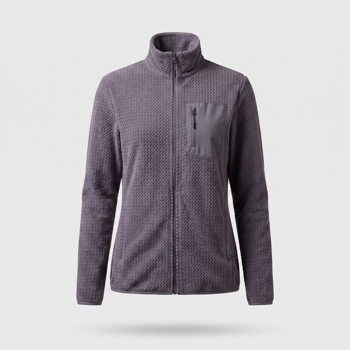 Damen-Fleecejacke mit durchgehendem Reißverschluss – für Wandern