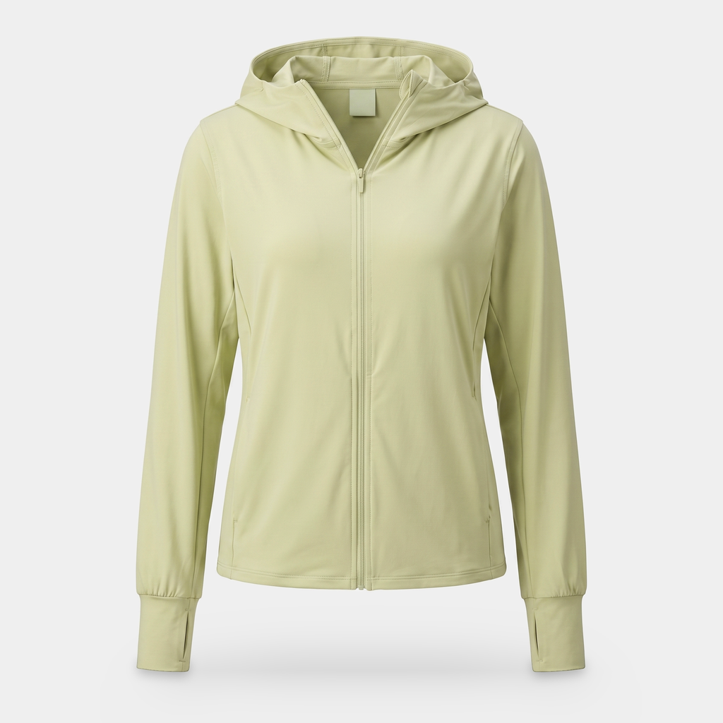 Damen-Zip-Sonnenhoodie leicht – UPF 50+