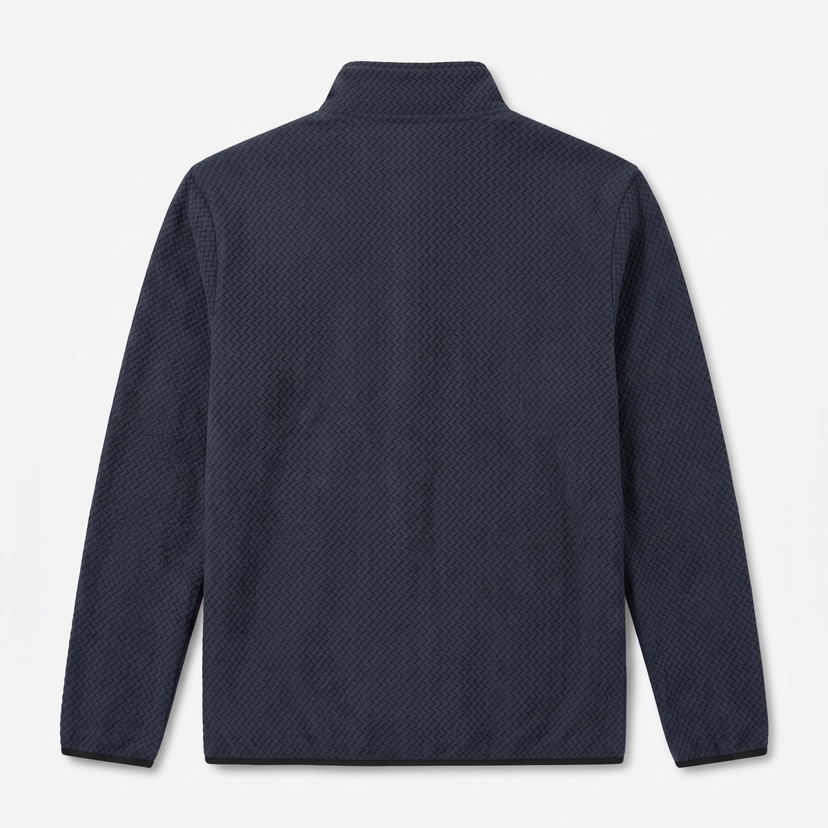 Herren Quarter-Zip-Pullover – strukturiertes Fleece-Midlayer mit Brusttasche