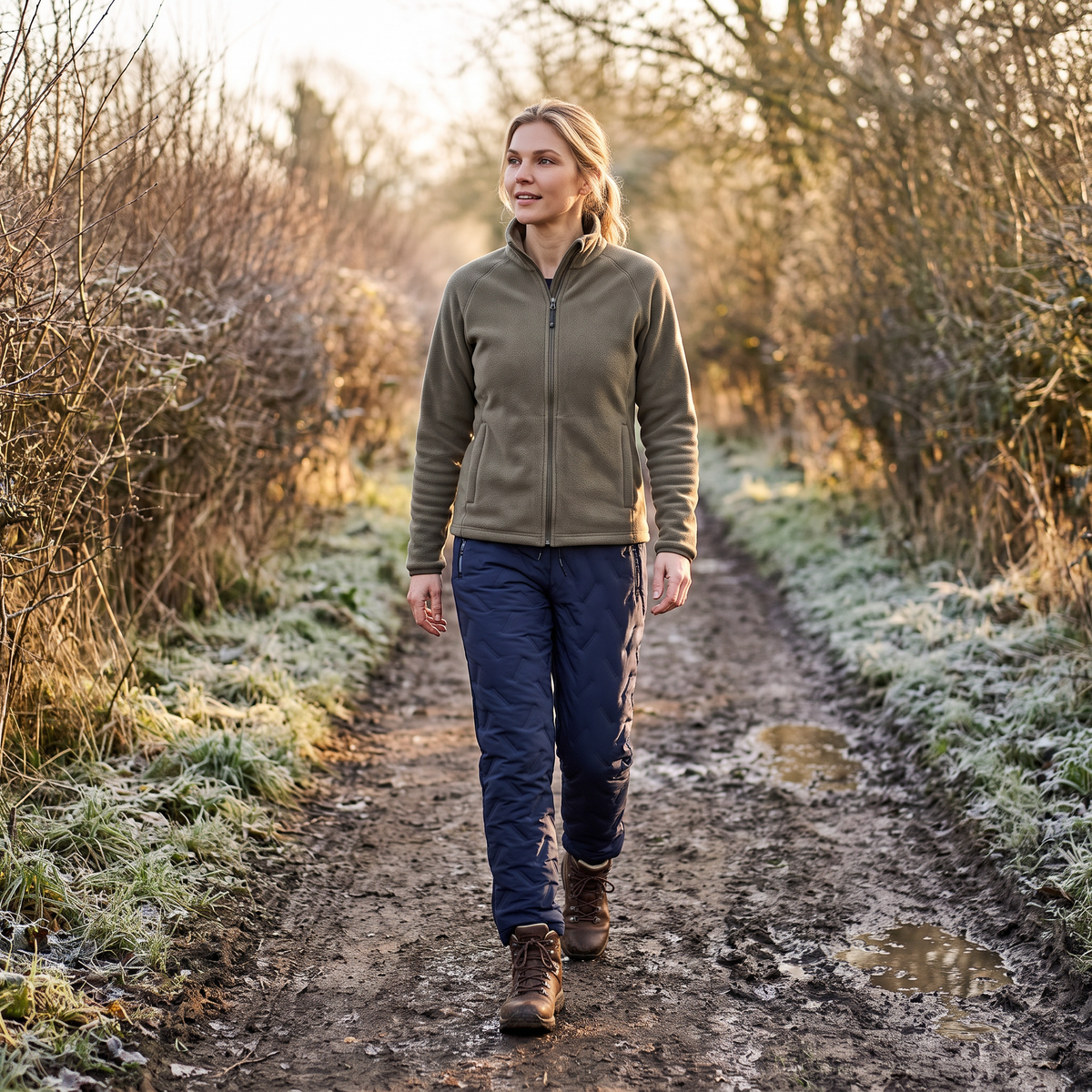 Damen-Wanderhose fleecegefüttert – Gehhose für den Winter