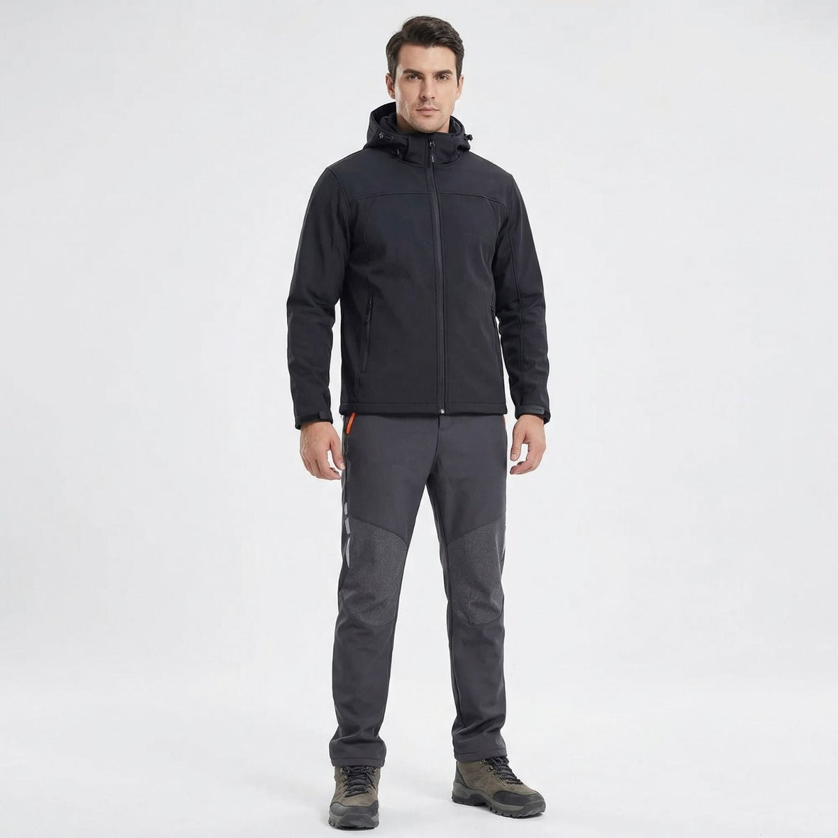 Herren-Wanderhose gefüttert – wasserabweisende Softshell für den Winter