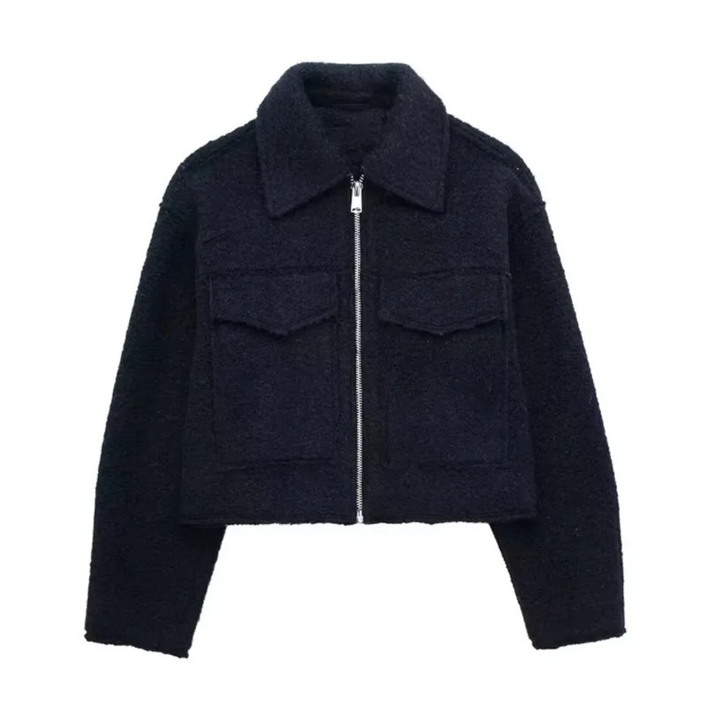 Damen Fleecejacke mit Reißverschluss – Westmere SoftWool Jacke mit Taschen