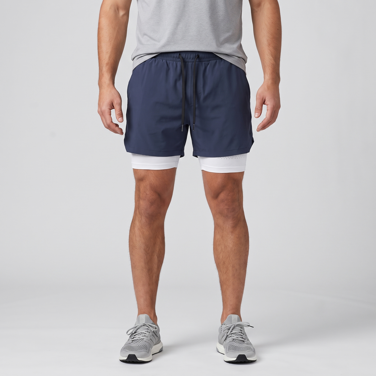 Herren Laufshorts 2-in-1 mit Innenslip und Handytasche