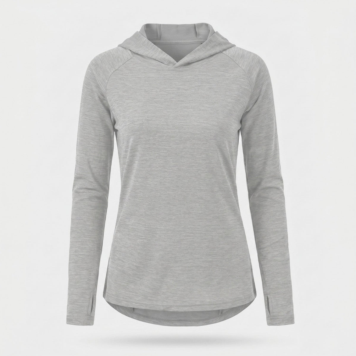 Damen-Sonnenhoodie mittelschwer – UPF 50+ mit Kapuze